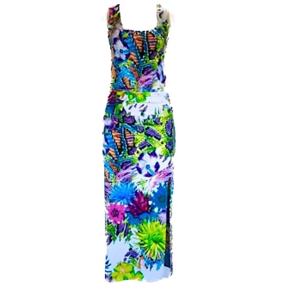 VENUS Women’s Colorful Summer Maxi Bodycon Dress